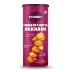 Farmley Roasted Makhana, Achaari Flavoured I 77 gram I Healthy Makhana Roasted In Olive Oil I Guilt-Free & Crunchy Munchies (Pack of 1) - Fast UK Delivery