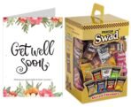 Swad Get Well Soon Gift with Card (Swad Mix Candy 125 Gift Box & 1 Greeting card) 2 units - Fast UK Delivery