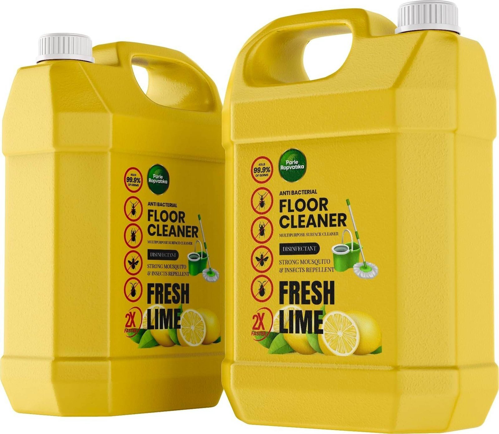 uk71xUKQPzLoL-1-1.jpg Parle Ropvatika Phenyl Floor Cleaner 5 Liter Citronella - Fragrance (5 Liter - Pack 2 (10 Liter), Lemon) - Fast UK Delivery - Image 1