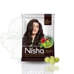 Nisha Natural Henna Powder For Hair Colour, 2.0 Original Black Hair Color, Herbal Conditioning Hair Dye for Silky & Shiny Soft Hair Colour for Men & Women - Fast UK Delivery
