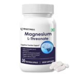 Magnesium L-Threonate, Supports Brain Health & Cognitive Function, Highly Bioavailable Magnesium - 30 Veg Capsules - Fast UK Delivery