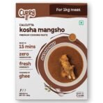 CURRYiT Calcutta Kosha Mangsho Curry Paste 250g | Ready to Cook in 15 mins | Serves 4-6 | Just add Fresh Mutton, Meat, Fish | Goodness of Ghee | No Preservatives | Eat with Chawal Roti | Indian Masala Gravy - Fast UK Delivery