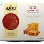 Cafe Niloufer Premium Fruit Biscuits 400 g | Tutti-frutti and Cashews | Hyderabad's choice - Fast UK Delivery