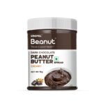 Beanut Dark Chocolate Creamy Peanut Butter 1kg | 18gm Protein | 100% Vegan Peanut Butter, 100% Pure Roasted Peanut | High in Protein Spread, Gluten & Cholesterol Free, Nut Butter - Fast UK Delivery