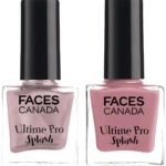 FACESCANADA Ultime Pro Splash Glossy Finish Nail Enamel-Salmon Pink 126 (8Ml) & Ultime Pro Splash Glossy Nail Enamel-Periwinkle 151 (8Ml) - Fast UK Delivery