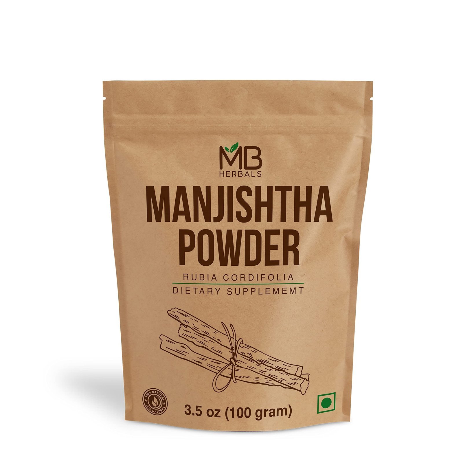 uk71zbBKHm8yL-1.jpg MB Herbals Manjishtha Powder 100 g - Image 1
