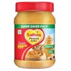 Saffola Peanut Butter with Jaggery, Crunchy 850 gm | High Protein Peanut Butter | No Refined Sugar - Fast UK Delivery