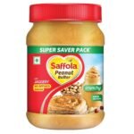 Saffola Peanut Butter with Jaggery, Crunchy 850 gm | High Protein Peanut Butter | No Refined Sugar - Fast UK Delivery