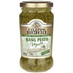 Filippo Berio Basil Pesto Vegan | Dairy Free Plant Based Gluten Free, 6.7 oz 190 g - Fast UK Delivery