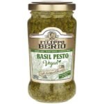Filippo Berio Basil Pesto Vegan | Dairy Free Plant Based Gluten Free, 6.7 oz 190 g - Fast UK Delivery