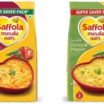 Saffola Masala Oats Curry & Pepper - 500 gm and Masala & Coriander 500 gm - Fast UK Delivery