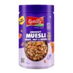 KWALITY RCB Muesli Fruit & Nut 900g - Jar, 88% Multi Grains, No Maida, Natural Source Of Vitamin & Iron | High In Protein & Fiber, Low Fat & Cholesterol, Healthy Breakfast Cereal |1 Count - Fast UK Delivery