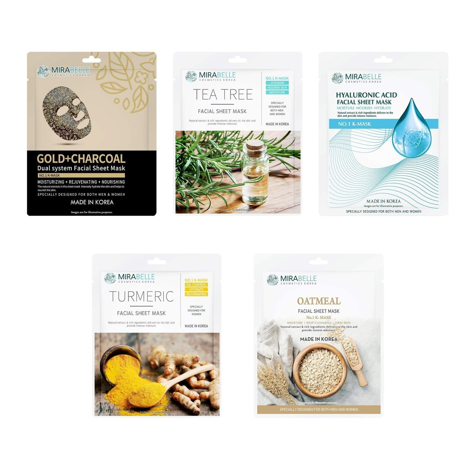 uk811WQ7ADmIL-1.jpg Mirabelle Cosmetics Korea Spotless Glow Facial Sheet Mask | Anti-Aging & Controls Tan| Dark Spot Removal | All Skin Types | Women & Men | Made In Korea | Combo Pack Of 5 (Each 25Ml) - Fast UK Delivery - Image 1