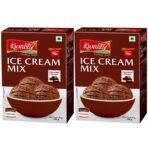 KWALITY Chocolate Ice Cream Mix 100g (Pack of 2) | Quick, Easy, and Delicious Summer Treat Ready Mix, No Preservatives, No Hassle. - Fast UK Delivery
