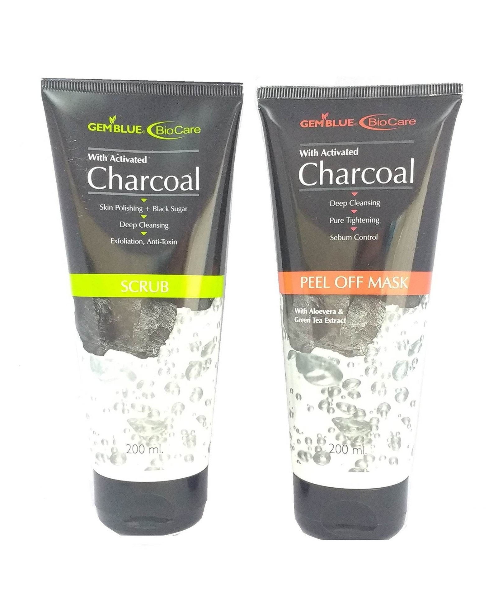 uk8137i4rMWXL-1-1.jpg GEMBLUE BioCare Charcoal Scrub and Peel Off Mask - Fast UK Delivery - Image 1