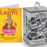 Swad Dhan Laxmi Gift with Card (Swad Digestive Candy 125 Gift Box & 1 Greeting card) - Fast UK Delivery