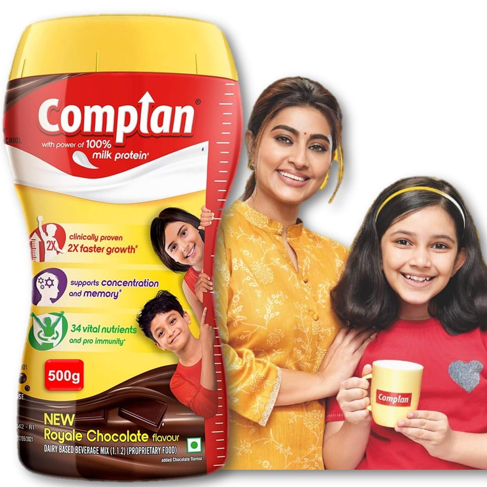 uk813k58eRlJL-1.jpg Complan Royale Chocolate Nutrition Drink Powder (500g) for Kids: Supports Growth & Development with Essential Vitamins & Minerals - Fast UK Delivery - Image 1