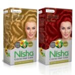 Nisha Cream Hair Color Combo Pack Golden Blonde & Flame Red Rich, Bright, Long Lasting Shine Hair Colour (60gm + 90ml + 18ml Conditioner) Fast Shipping to USA & Canada