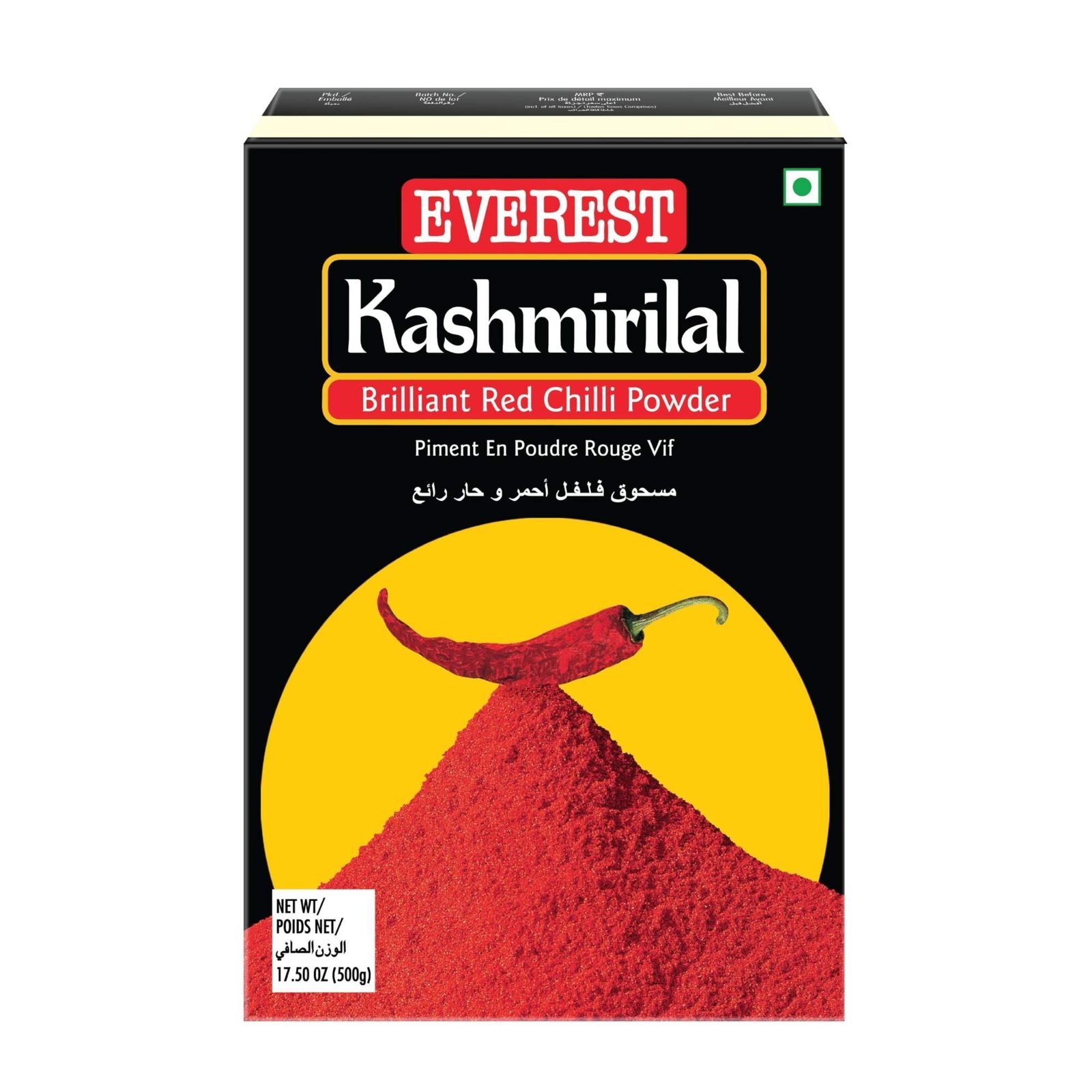 uk8151D5qPgOL-1-1.jpg Everest Kashmirilal Chilli Powder, 500grams - Fast UK Delivery - Image 1