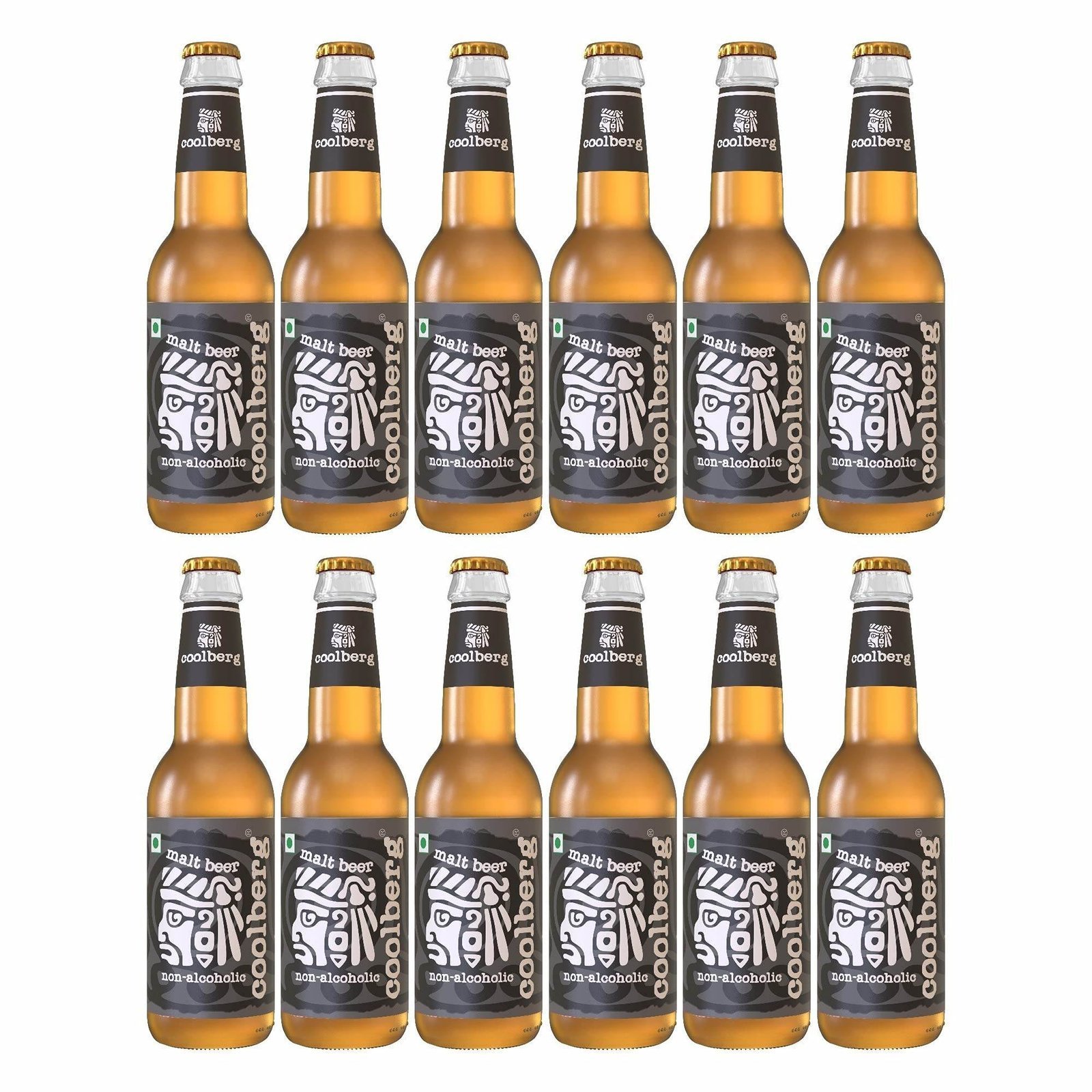 uk816LXSgOpfL-1-1.jpg Coolberg Malt Non Alcoholic Beer 330ml Glass Bottle - Pack of 12 (330ml x 12) - Fast UK Delivery - Image 1