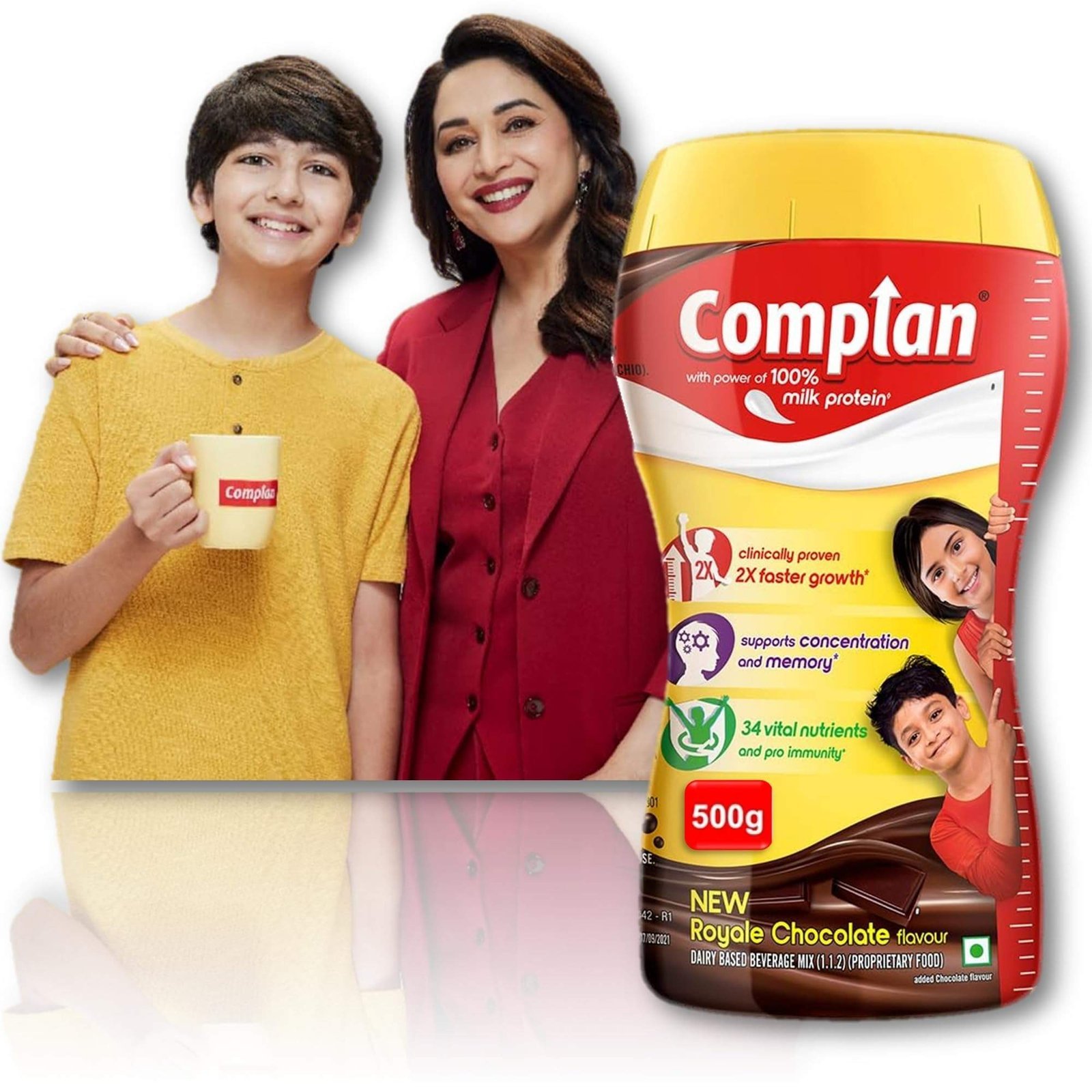 uk816hbgj-wL-1.jpg Complan Chocolate Flavor Growth Drink (500g): Delicious Chocolate Milk Powder with Vitamins & Minerals - Fast UK Delivery - Image 1