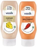 Veeba Salad Dressings Caesar 77% Fat Free, 300g and Veeba Chipotle Southwest Salad Dressing, 300g - Fast UK Delivery