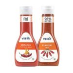 Veeba Sriracha Sauce, 320g with Peri Peri Sauce, 300g - Fast UK Delivery