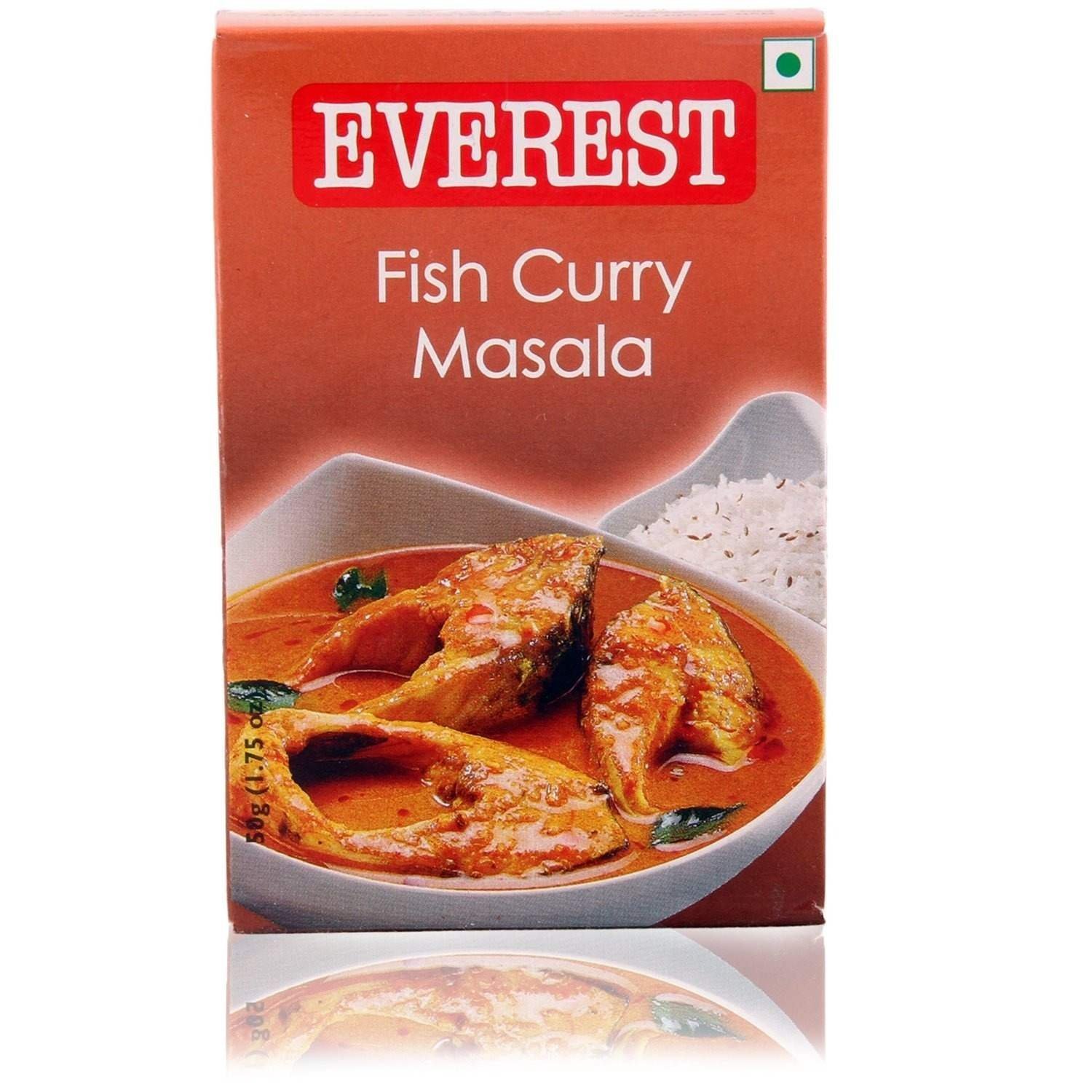uk817rZQ5gILL-1-1.jpg Everest Powder - Fish Curry Masala, 50g Carton - Fast UK Delivery - Image 1
