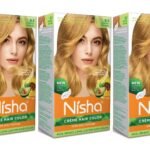 Nisha Cream Blonde Hair Color, 8.1 Golden Blonde, 90ml + 60gm, (Pack of 3) Fast Shipping to USA & Canada