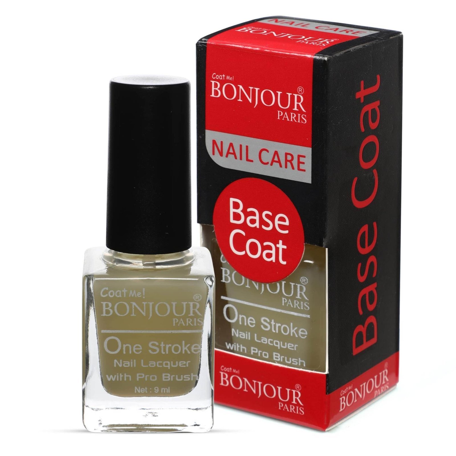 uk819tnA8QwPL-1.jpg Bonjour Paris Nail Polish Base Coat Tranparent, 9.ml - Fast UK Delivery - Image 1