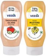 Veeba Thousand Island Dressing, 300g and Veeba Honey Mustard Dressing, 300g - Fast UK Delivery
