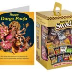 Swad Gift for Shubh Happy Navratri with Card (Swad Mixed Candy 125 Gift Box & 1 Greeting card) - Fast UK Delivery
