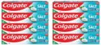 Colgate Active Salt Buy 3+1 Free, 800g (200g x 4, Pack of 8) Toothpaste, Daily Germ Protection, Toothpaste with Salt & Mint, Healthy Gums & Teeth, Fights Germs & Eliminates Bad Breath - Fast UK Delivery