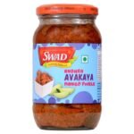 SWAD Andhra Avakaya Mango Pickle - 400gm (Pack of 1) - Fast UK Delivery
