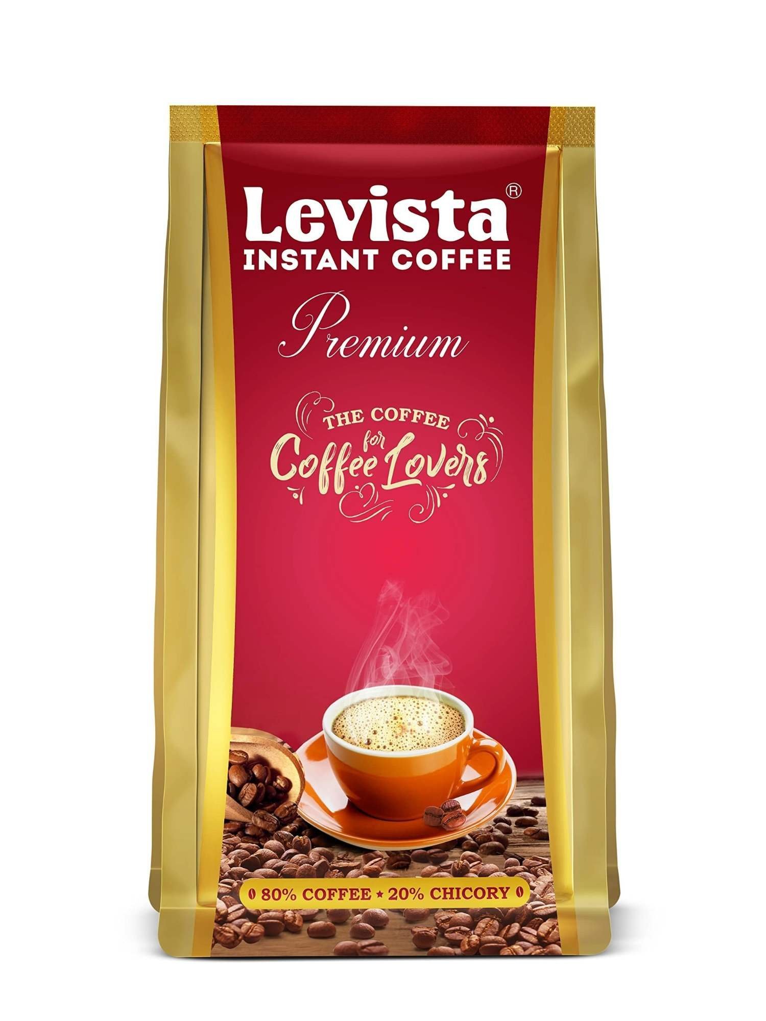 uk81DZRF53yvL-1-1.jpg Levista Premium Instant Coffee 200Gm Pouch, Bag, Ground - Fast UK Delivery - Image 1