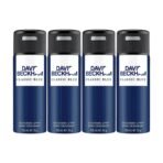 David Beckham Classic Blue Deodorant Spray 150ml (Pack of 4) - Fast UK Delivery