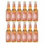 Coolberg Peach Non Alcoholic Beer 330ml Glass Bottle - Pack of 12 (330ml x 12) - Fast UK Delivery