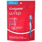 Colgate Adult Max Fresh Wisp Disposable Travel Manual Toothbrush, Peppermint - 24 Count, Red - Fast UK Delivery