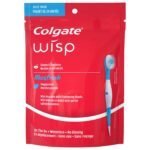 Colgate Adult Max Fresh Wisp Disposable Travel Manual Toothbrush, Peppermint - 24 Count, Red - Fast UK Delivery