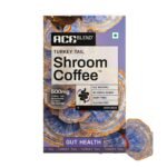 Ace Blend Turkey Tail SHROOM COFFEE | 5 Serves | Mushroom Coffee | KSM 66 Ashwagandha | L-Theanine | MCT Powder | Total Gut Health | 100% Arabica | Instant Black Coffee | Keto | Cold & Hot Brew - Fast UK Delivery