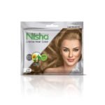 Nisha Cream Hair Color Rich Bright Long Lasting Hair Colouring For Ultra Soft Deep Shine 100% Grey Coverage Conditioning With Natural Herbs Light Blonde (Pack of 6) - Fast UK Delivery