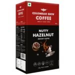 COLOMBIAN BREW COFFEE Hazelnut Instant Coffee Powder, No Sugar Vegan, 100gram, Box - Fast UK Delivery
