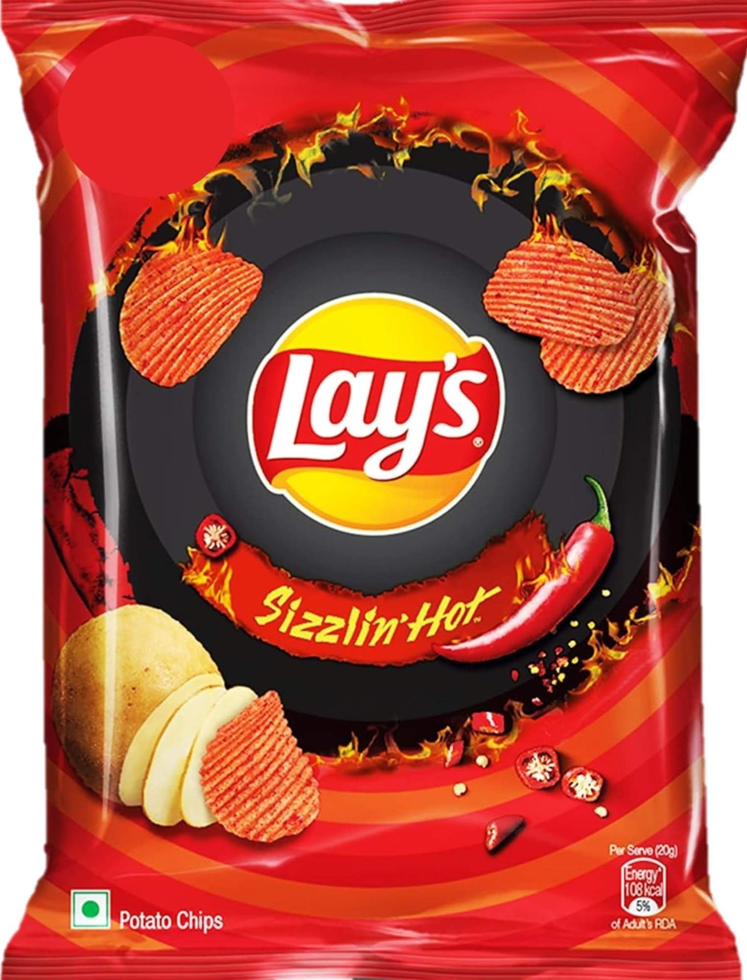 uk81L72uGMBbL-1.jpg Lay's Sizzlin Hot Potato Chips, 26g Humarabazar - Fast UK Delivery - Image 1