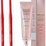 FACESCANADA Strobe Cream - Rose Gold, 30Ml And Facescanada Magneteyes Metallic Kajal Pencil - Black,0.35G (Pack Of 2) - Fast UK Delivery