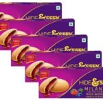 Parle Hide & Seek Milano Collections Mixed Berries Centre Filled Biscuits 75g (Pack Of 5) - HUMARABAZAR - Fast UK Delivery
