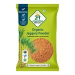 24 Mantra Organic Unbleached Jaggery Powder 500 gms, Healthy Sugar Substitute, Unrefined & Unadulterated | Certified Organic & Chemical Free - Fast UK Delivery