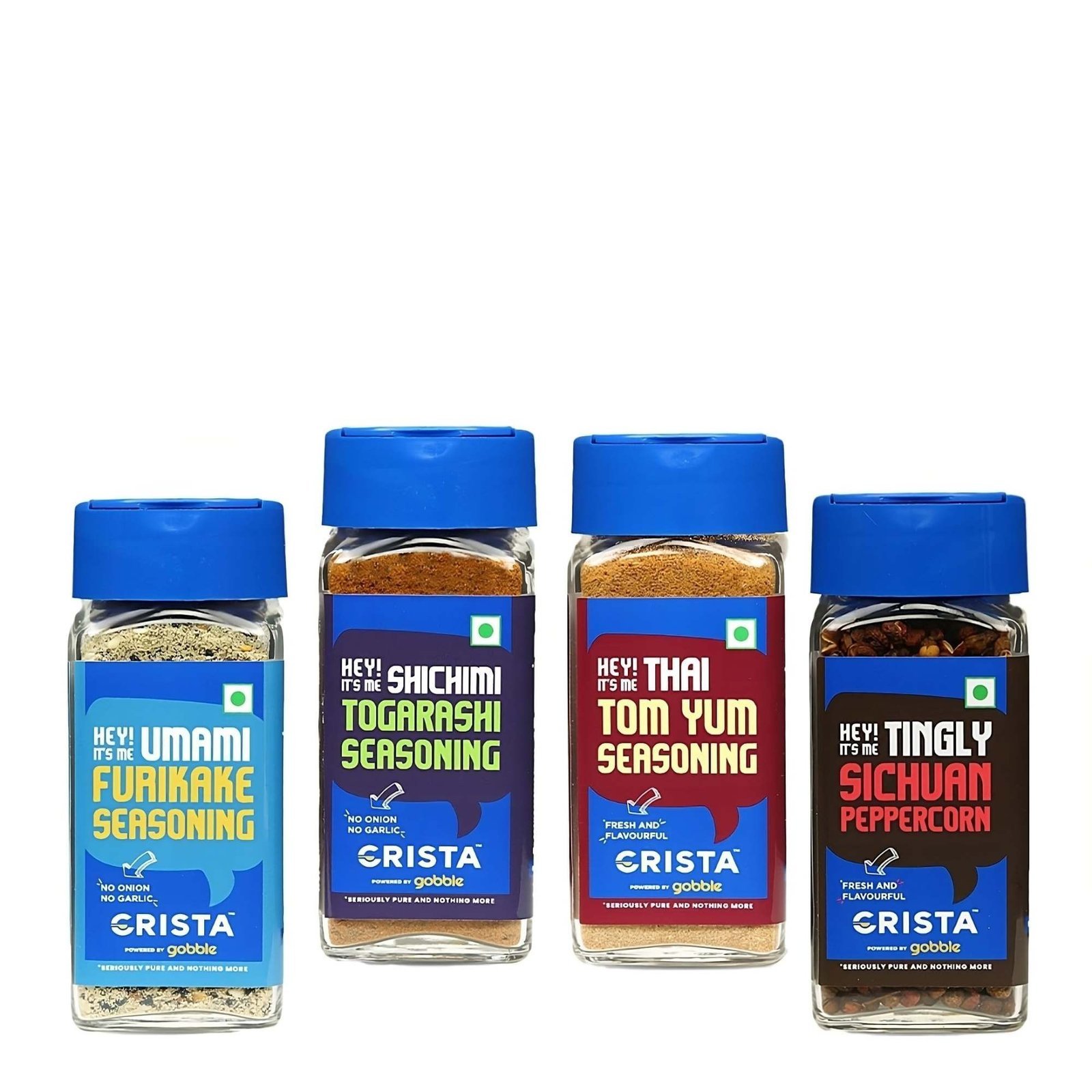 uk81MUm9wL-eL-1-1.jpg CRISTA Asian Spices & Seasonings Combo | Togarashi Seasoning x 1, 45 gms | Tom Yum Seasoning x 1, 40 gms | Furikake Seasoning x 1, 40 gms | Sichuan Peppercorn x1, 40 gms | Pack of 4 - Image 1