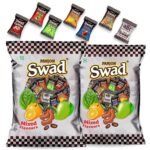 Swad Mixed Assorted Flavored Candy | Imli,Pan, Coffee, Aam, Cola, Orange |Toffee Pouch| 2 Packs x 50 Toffee - Fast UK Delivery