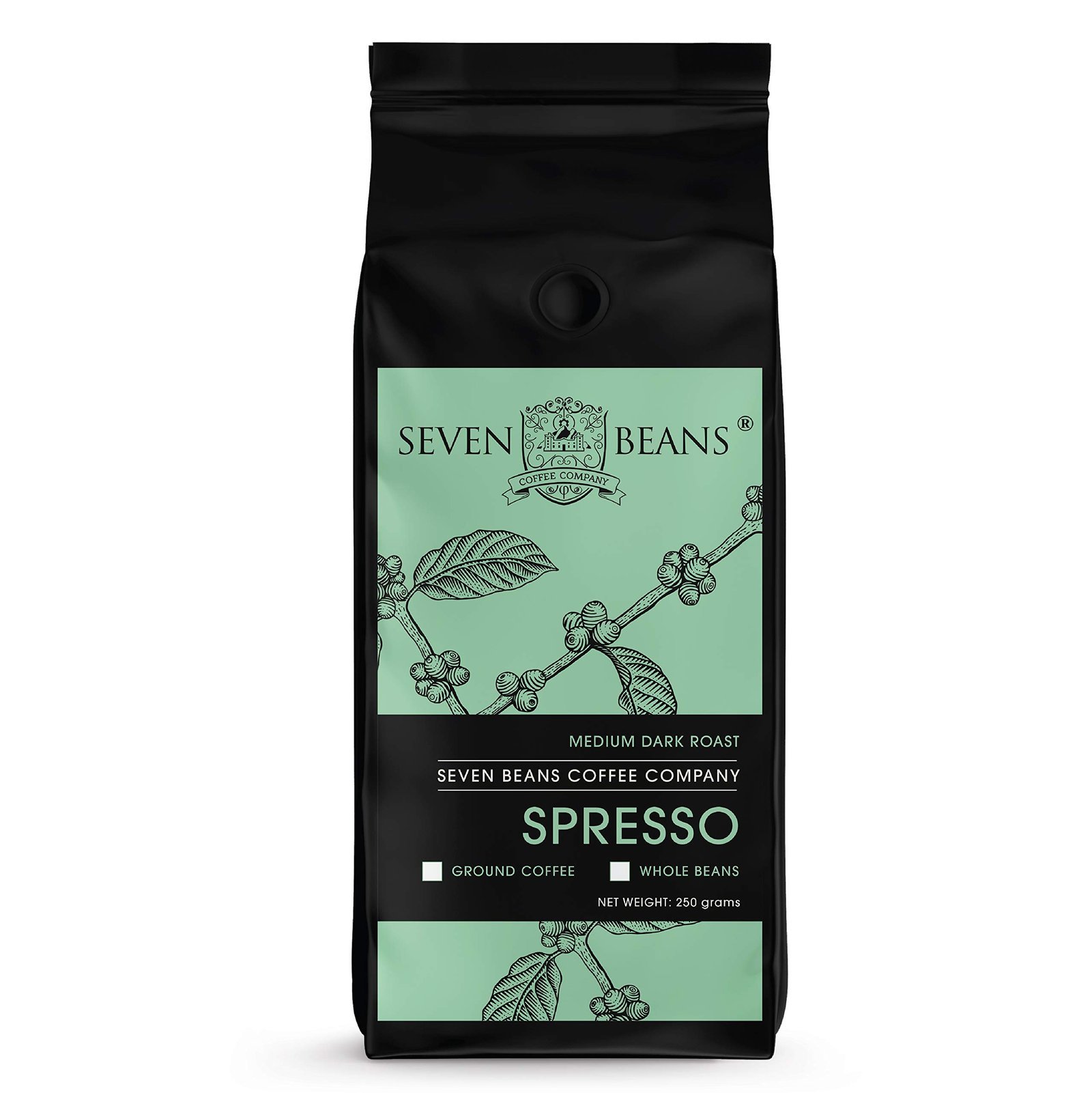 uk81OlCUM1yKL-1.jpg Seven Beans Coffee Company "Spresso" Coffee (Coffee Powder) - Fast UK Delivery - Image 1