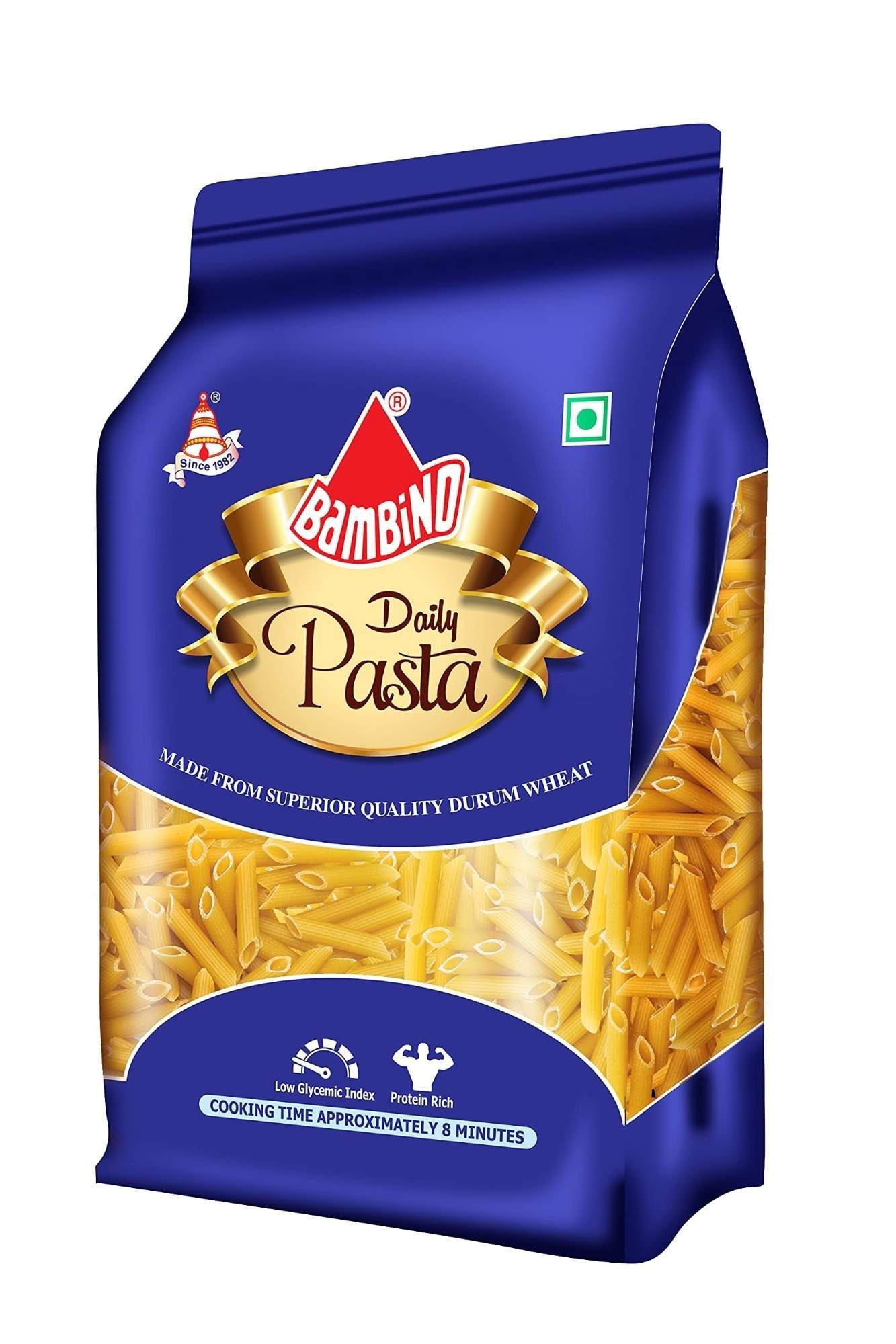 uk81SGh6QXigS-1-1.jpg Bambino Daily Pasta Penne 500g - Fast UK Delivery - Image 1
